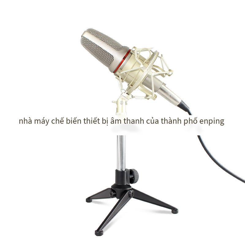 Quảng cáo có trọng số kim loại chân đế micro cuộc họp phát sóng trực tiếp máy tính để bàn micro điện dung có thể nâng lên gấp chân máy NB-13S