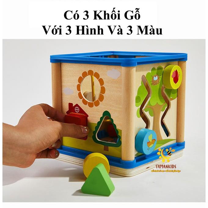 Đồ Chơi Gỗ Đồ Chơi Xếp Hình 4 Mặt Thông Minh Nhiều Tính Năng Khác Nhau Giúp Con Phát Triển Toàn Diện