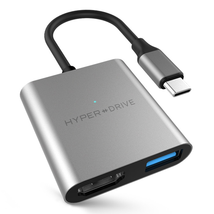 Bộ Chuyển Đổi Hyper Drive USB-C 3-in-1 HDMI 4K – Hàng Nhập Khẩu