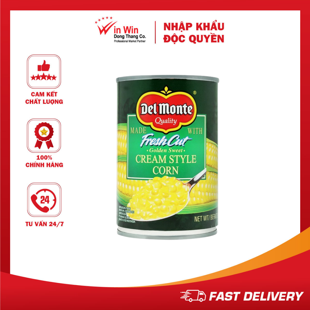 Bắp Kem Đóng Hộp Del Monte 425g - Date 20/05/2024