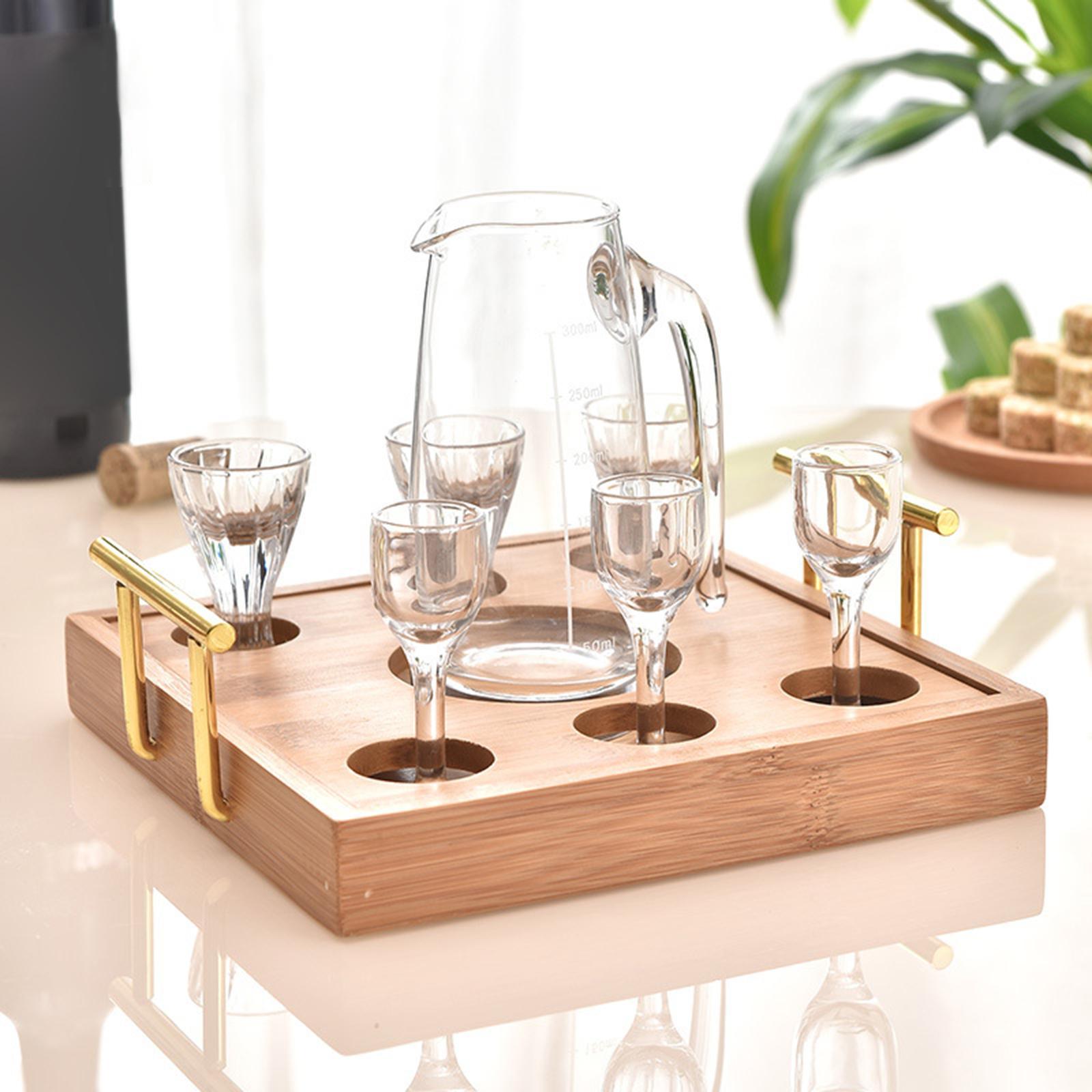 Glass Tray Holder Serving Tray Display Rack Base for Cabinet Party Kitchen