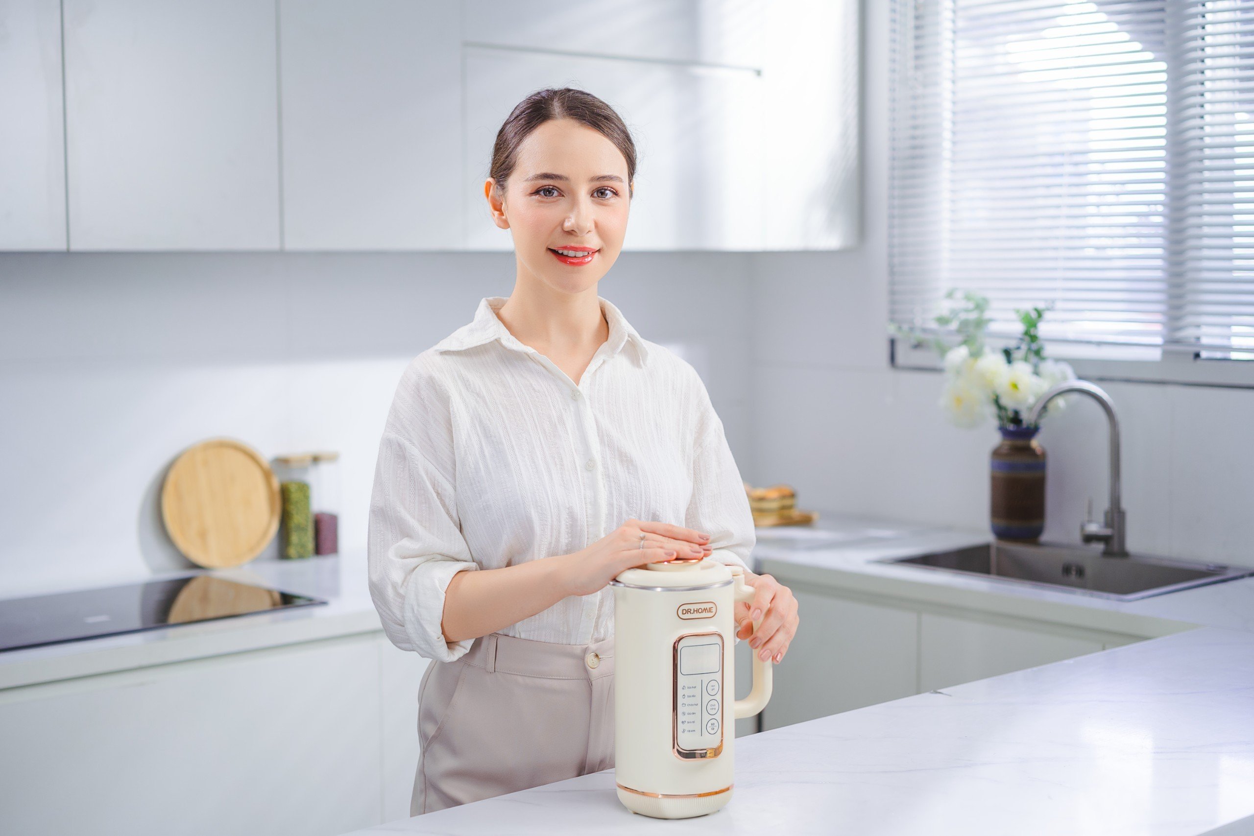 Máy Làm Sữa Hạt DrHomie AN60 - Phiên Bản Chống Khê, Chống Trào Hàng Đầu Việt Nam - Bảo Hành 12 Tháng