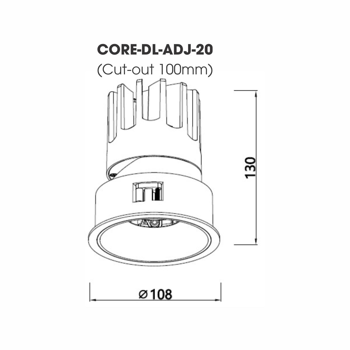 Đèn LED Spotlight Module OSRAM - CORE-DL-ADJ-20 19.5W CRI 90 Tuổi thọ: 50,000 giờ Góc chiếu: 36 độ