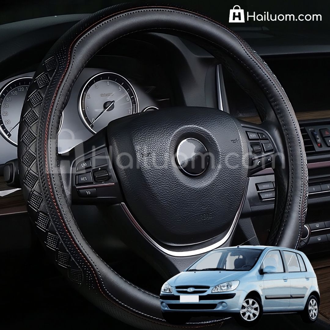 Bọc Vô Lăng ô tô cho HYUNDAI GETZ Da Thật Cao Cấp 4 Mùa