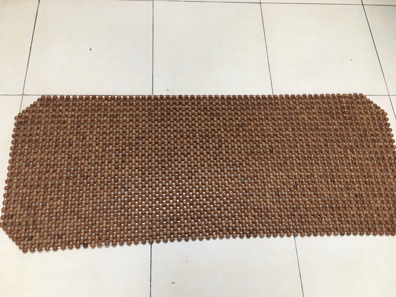 Băng Đệm Lót Ghế Sau Ô TÔ Hạt Gỗ Gõ Mộc 1,2cm - Nệm trang trí , Thảm trang trí - Chiếu , Sản phẩm chăm sóc ô tô