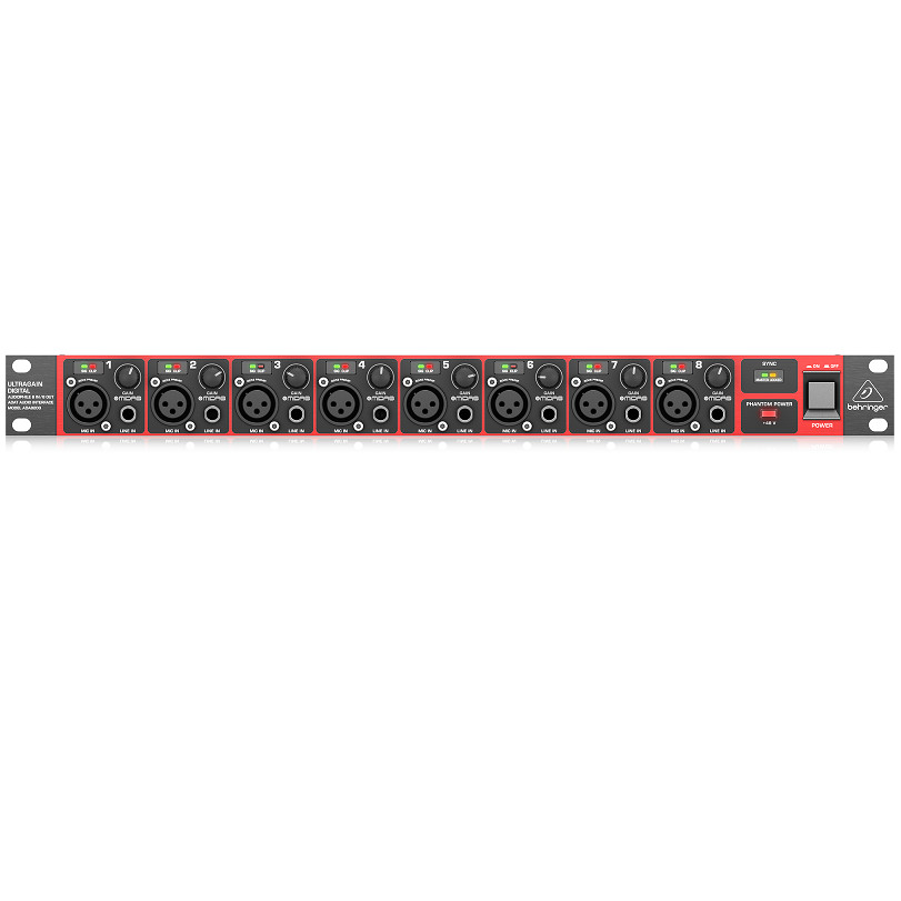 SOUNDCARD BEHRINGER ADA8200 - Audiophile 8 In/8 Out ADAT Audio Interface- Hàng chính hãng