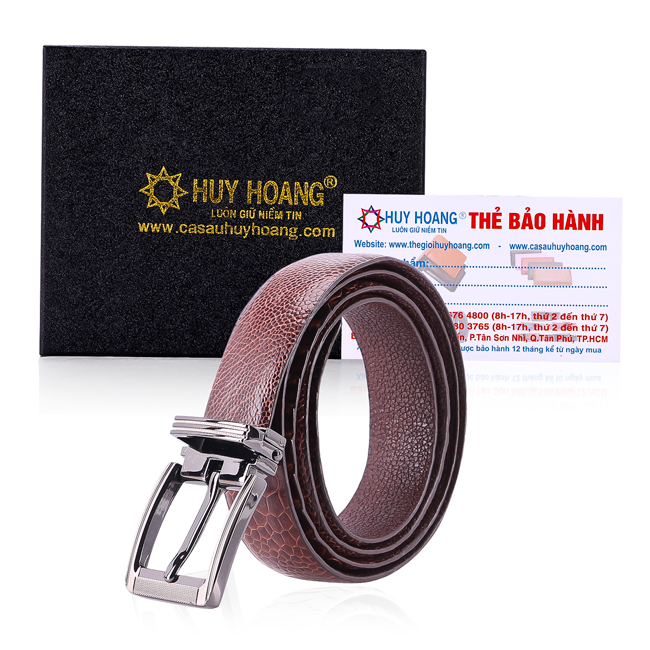 HJ5401-02-03-10 - Dây thắt lưng nữ da đà điểu màu đen, nâu đất, vàng bò, nâu đỏ