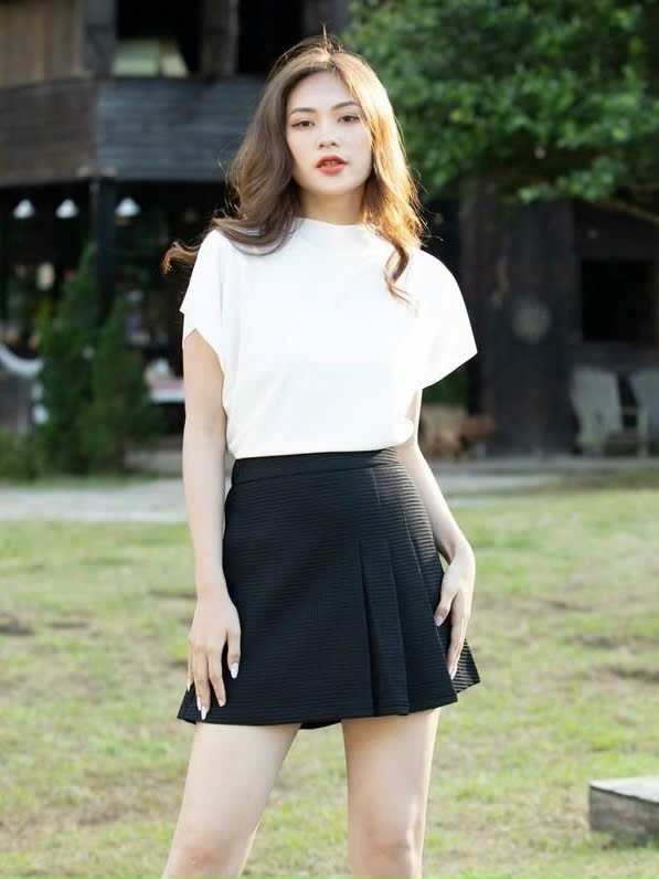 Set áo váy vest đen ngắn tay NGADO , set áo váy Nữ , set vest
