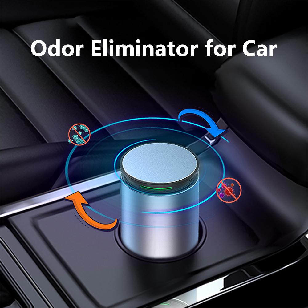 Máy lọc không khí Ozone mini Loại bỏ mùi hôi, họt động 2 chế độ, sạc USB,bằng hợp kim nhôm với bề ngoài mờ
