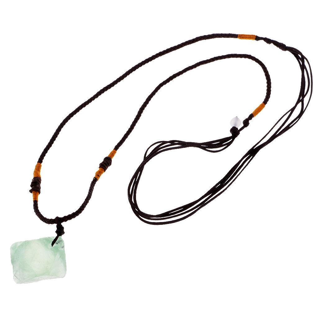 Green Fluorite Octahedron Feng Shui Reiki Gemstone Pendants for DIY Necklace