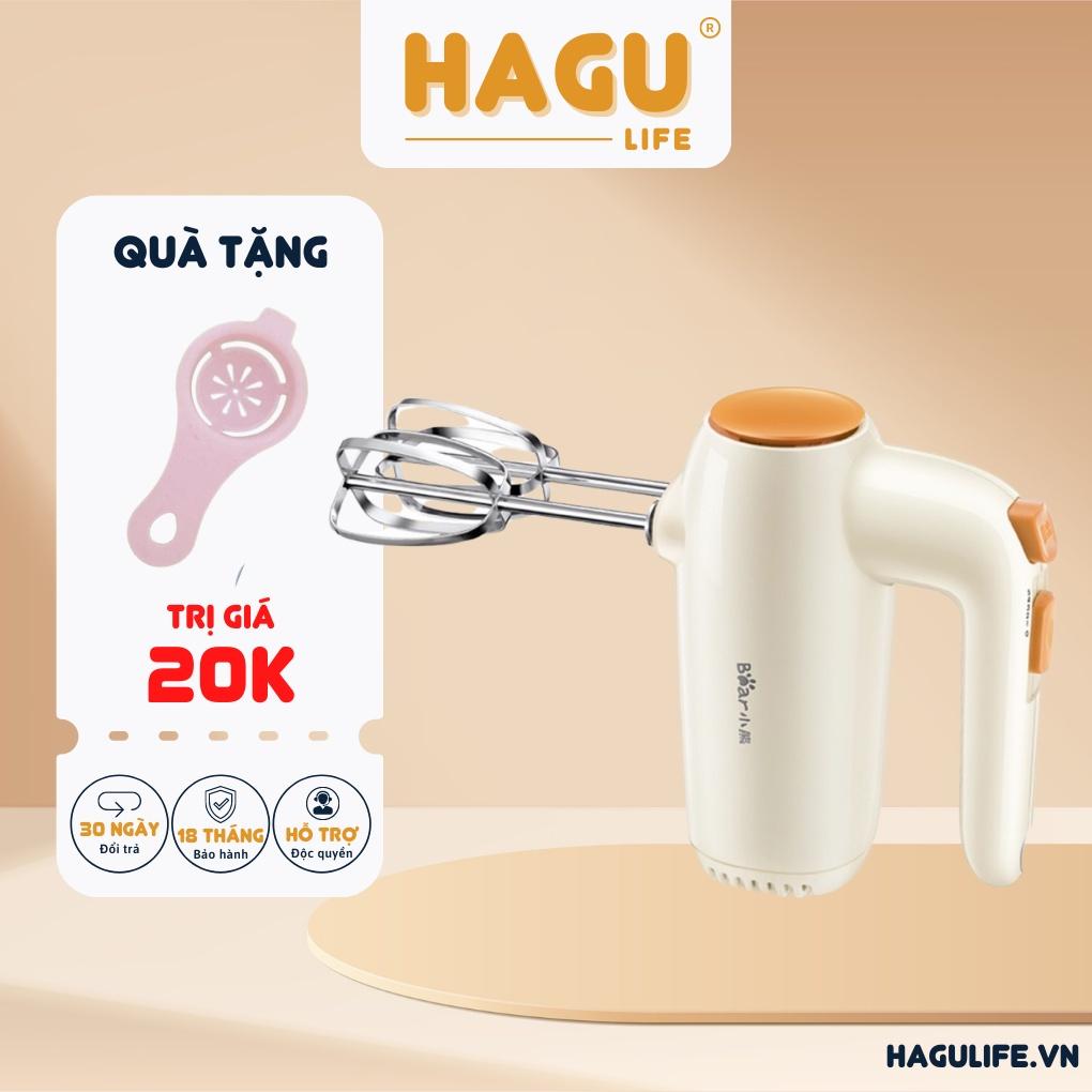 Máy đánh trứng cầm tay 5 tốc độ Bear DDQ-B01K1 - hàng Chính Hãng  tặng kèm vợt lấy lòng đỏ trứng