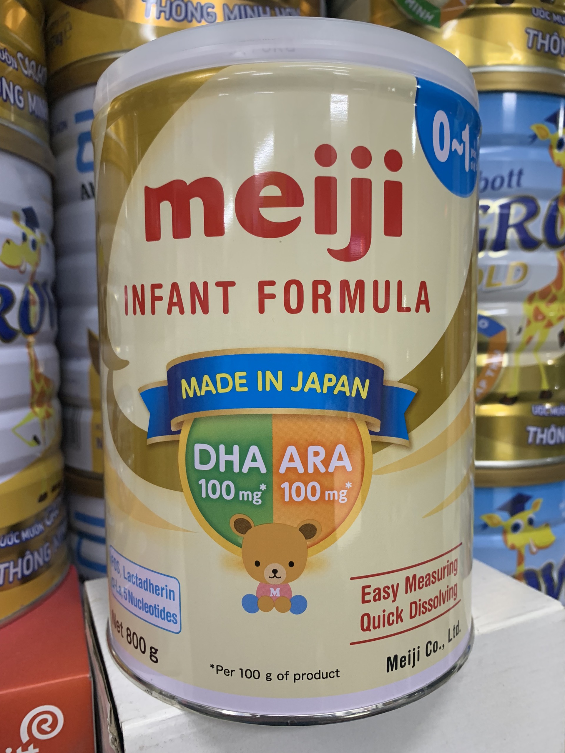 Sữa Meiji Nhập Khẩu Số 0 lon 800g