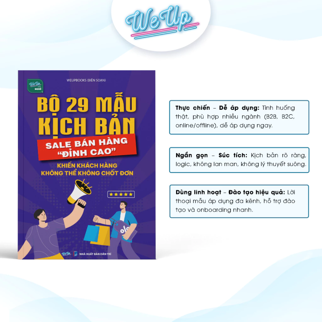Sách - Bộ 29 mẫu kịch sản sale bán hàng đỉnh cao, khiến khách hàng không thể không chốt đơn