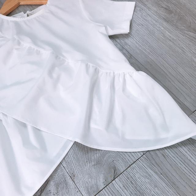 SƠ MI TRẮNG BABYDOLL ĐÁP BÈO