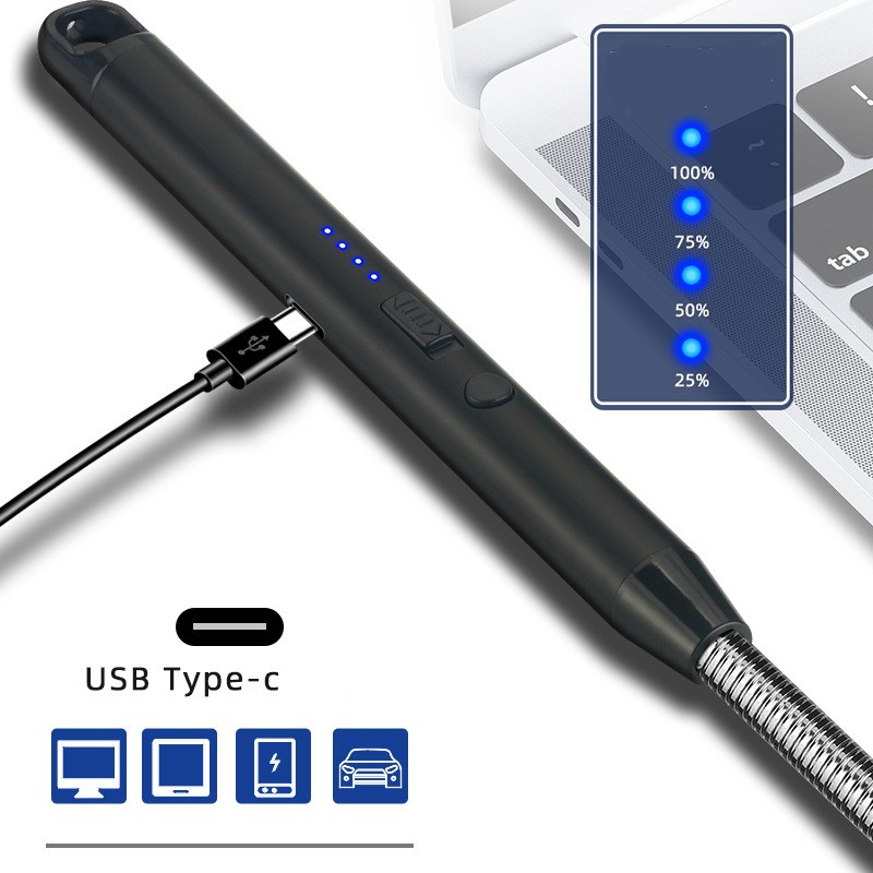 Que thắp nến sạc USB xoay 360 độ Q1022