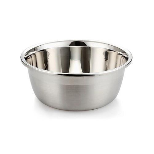 Thau Đựng Hoa Quả Inox Sáng Bóng Dày Đẹp Đủ Kích Thước 20, 22, 24, 26, 28, 30cm