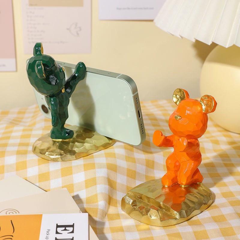 Giá Đỡ Điện Thoại Gấu decor Xem Phim Dễ Thương Hoạt Hình Quà Tặng Sáng Tạo Đồ Trang Trí Bàn Học Bàn Làm Việc decor