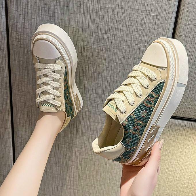 Giày thể thao nữ GD01, giày sneaker nữ hàng loại 1 bản thêu hottrend 2022