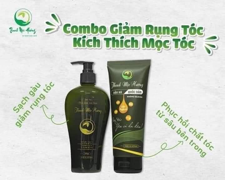 Combo dầu gội thảo dược Thanh Mộc Hương sạch gàu mượt tóc kích thích nang tóc phát triển 350ml