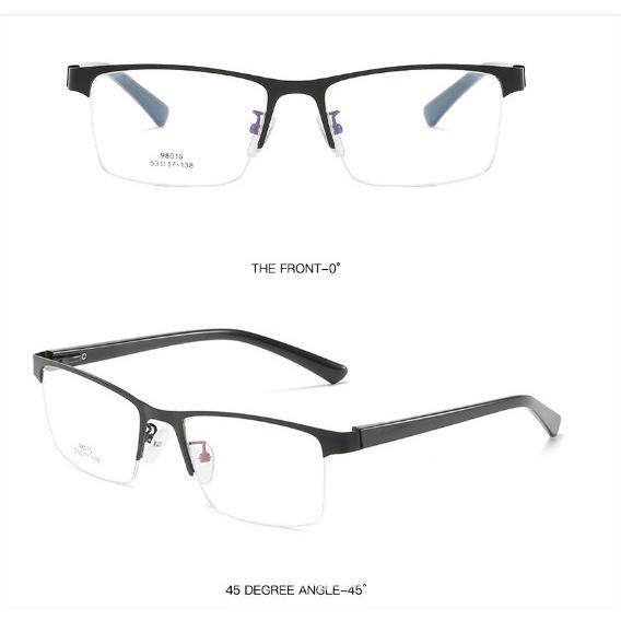 Gọng kính thể thao nửa viền tròng to, gọng to lò xo cực ôm mặt không hăn, , gọng cực đẹp loại tốt KT55