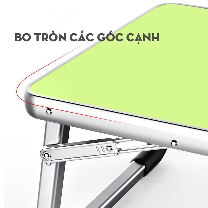 Bàn laptop  Bàn học bệt đa năng gấp gọn thông minh ngồi giường cao cấp có khay chứa cốc BLY18