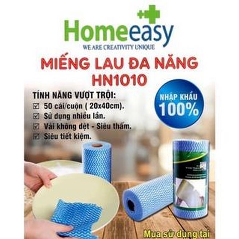 Cuộn khăn lau 50 cái đa năng làm từ vải không dệt HN1010