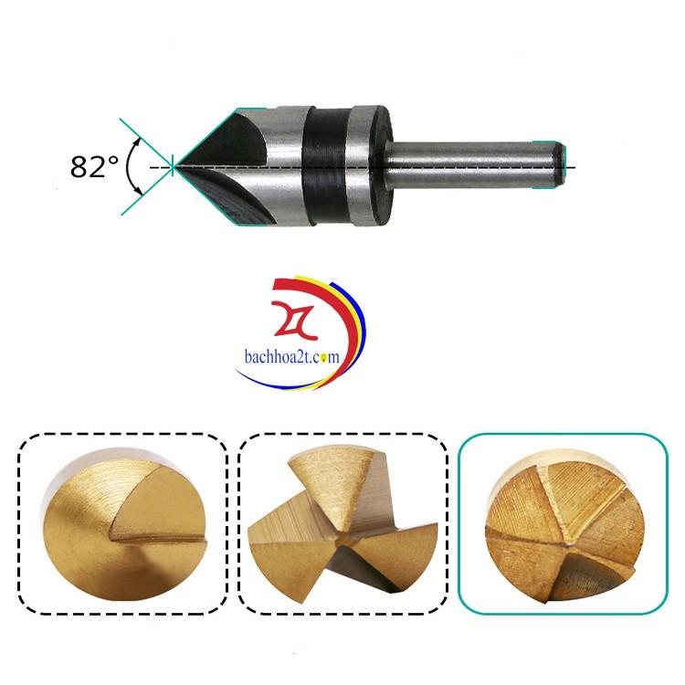 Bộ 5 mũi khoan khoét lỗ vát cạnh v2