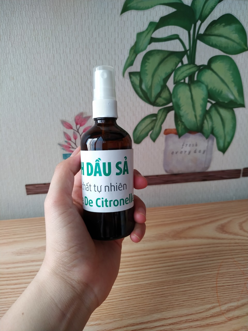 Tinh dầu sả xịt phòng, chai 100ml