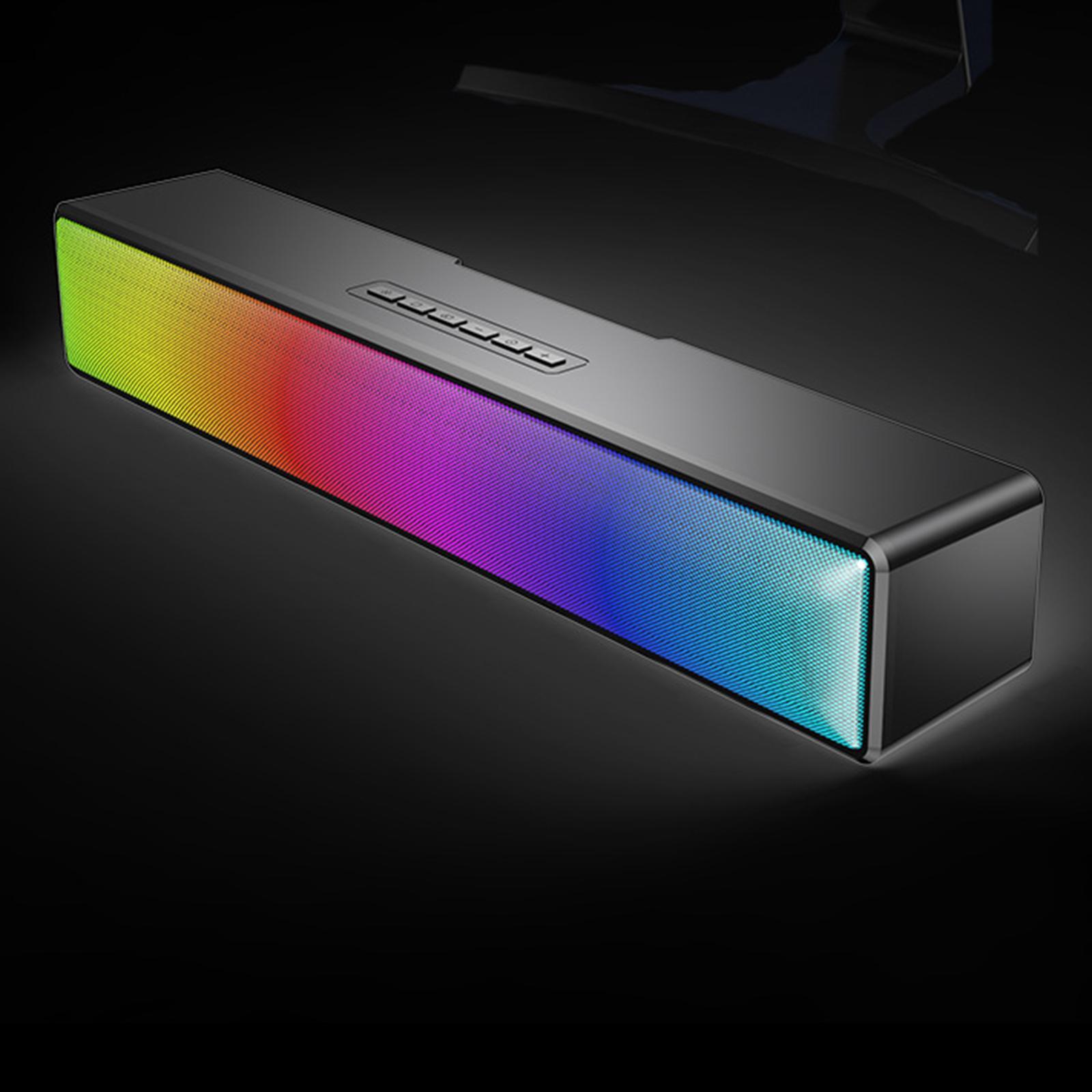 Computer Speaker Bluetooth 5.1 HiFi Sound Bar for Cellphone Tablet Desktop