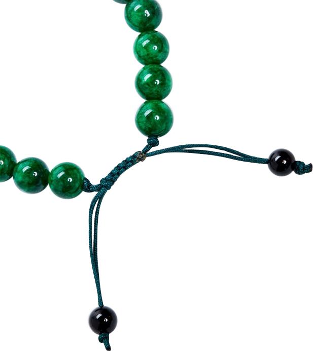 Vòng Đá Cẩm Thạch Sơn Thuỷ Phối Mã Não Đen Ngọc Quý Gemstones VT30