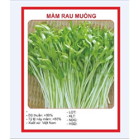 Combo 2 gói Hạt Giống Mầm Rau Muống Thái Lan-gói 50 gram