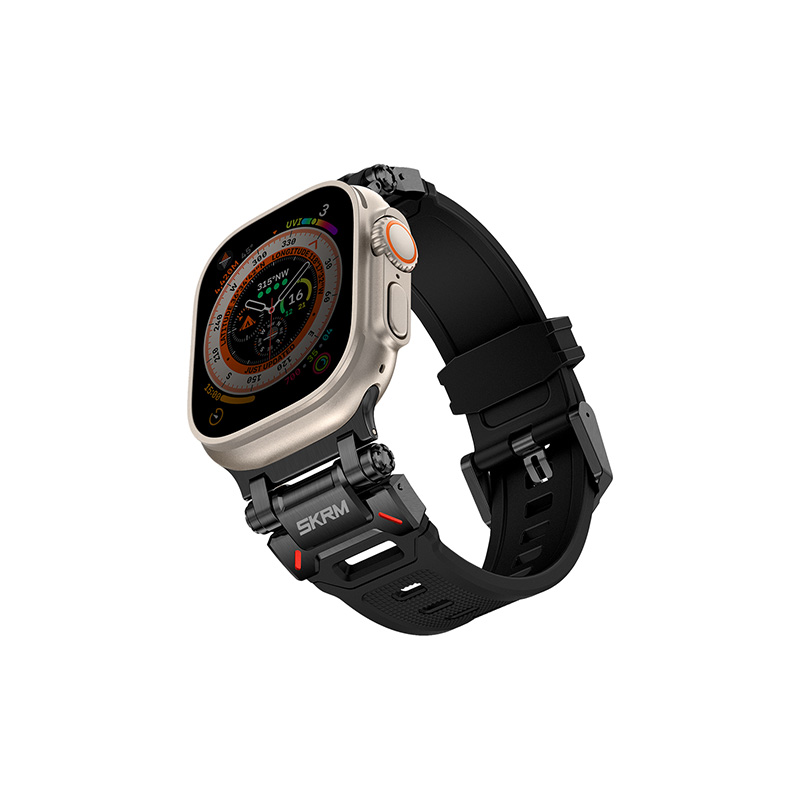 Dây Đồng Hồ Skinarma TITON Cho Apple Watch Size 49/46/45/44mm Độ Bền Vượt Trội Chống Nước Khóa Cài Kim Loại Hàng Chính Hãng