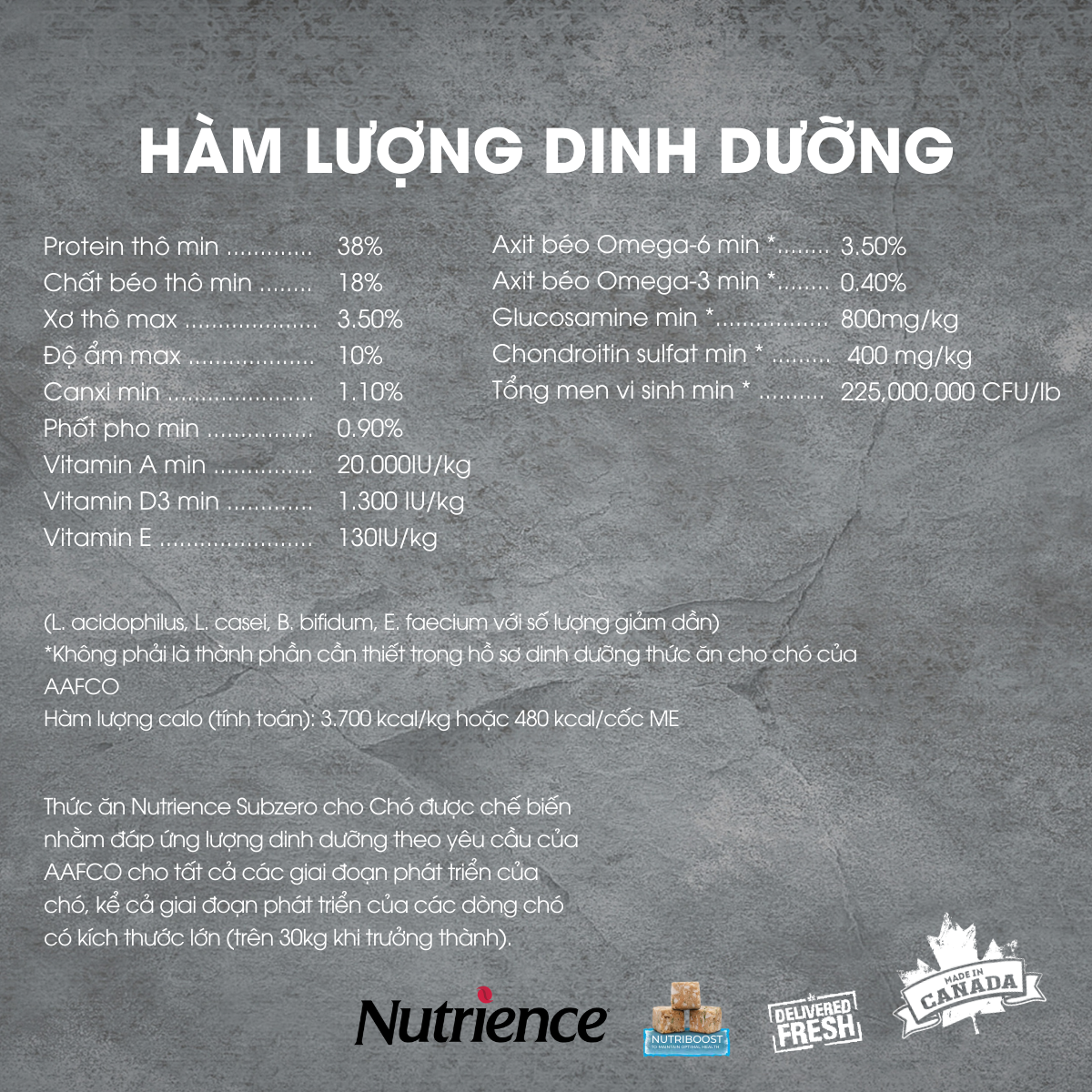 Thức Ăn Tự Nhiên Cho Chó Nutrience Subzero Bao 2,27kg Thịt Gà Tây, Cá Hồi, Cá Trích, Cá Tuyết, Rau Củ & Trái Cây Tự Nhiên