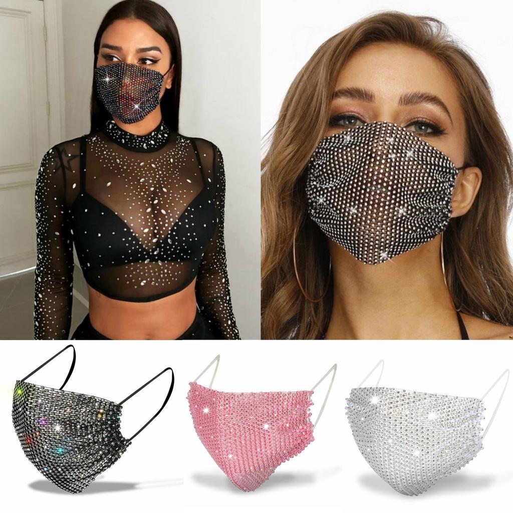 Khẩu Trang Đá Kim Cương Lấp Lánh - Diamond Face Mask