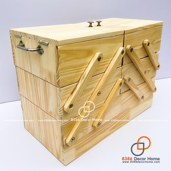 Tủ gỗ xuất khẩu thông minh để đồ mỹ phẩm, trang sức, tủ đựng đồ trang điểm, phụ kiện tất cả trong một