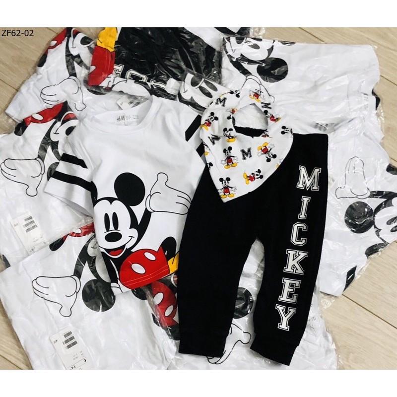 SET ĐỒ BỘ MICKEY KÈM YẾM HM BÉ TRAI SIÊU ĐẸP