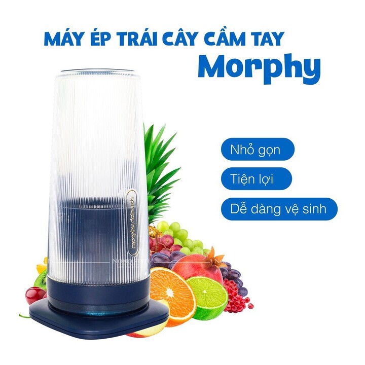 Máy xay sinh tố cầm tay Morphy Richards MR9800 công suất 50W/1A, dung lượng pin 1400mAh - Hàng Nhập Khẩu