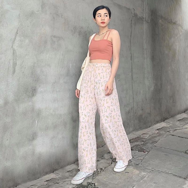 Quần dập li hoa