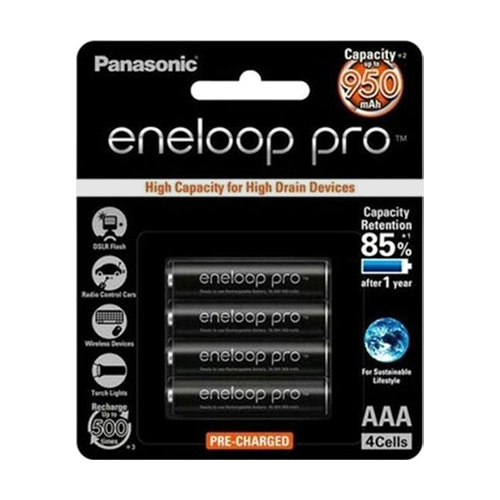 Vỉ 4 Viên Pin sạc AAA Panasonic Eneloop Pro 950mAh - Hàng Nhập Khẩu