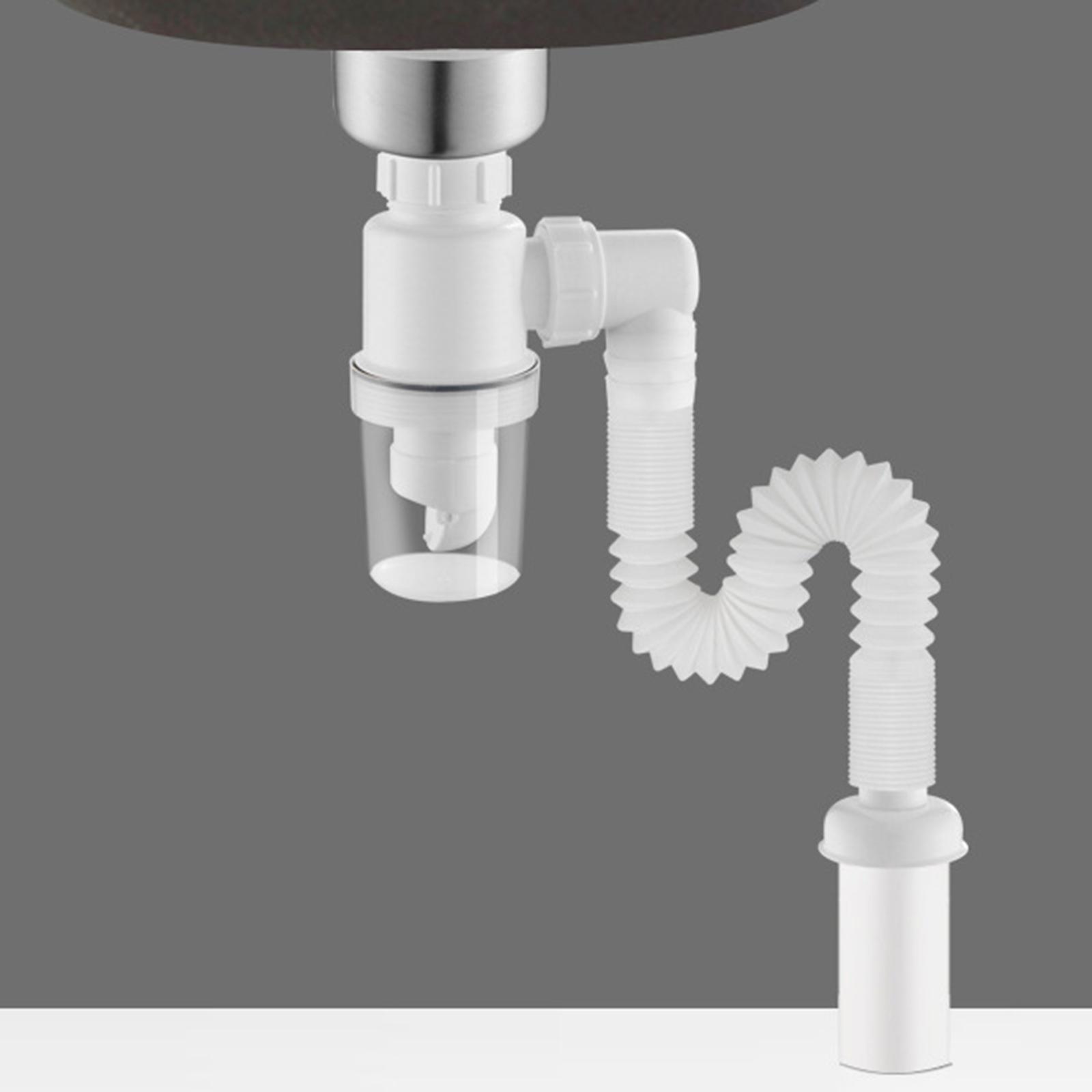 Universal Sink Drain Pipe Flexible for Bathroom Wash Basin Sink