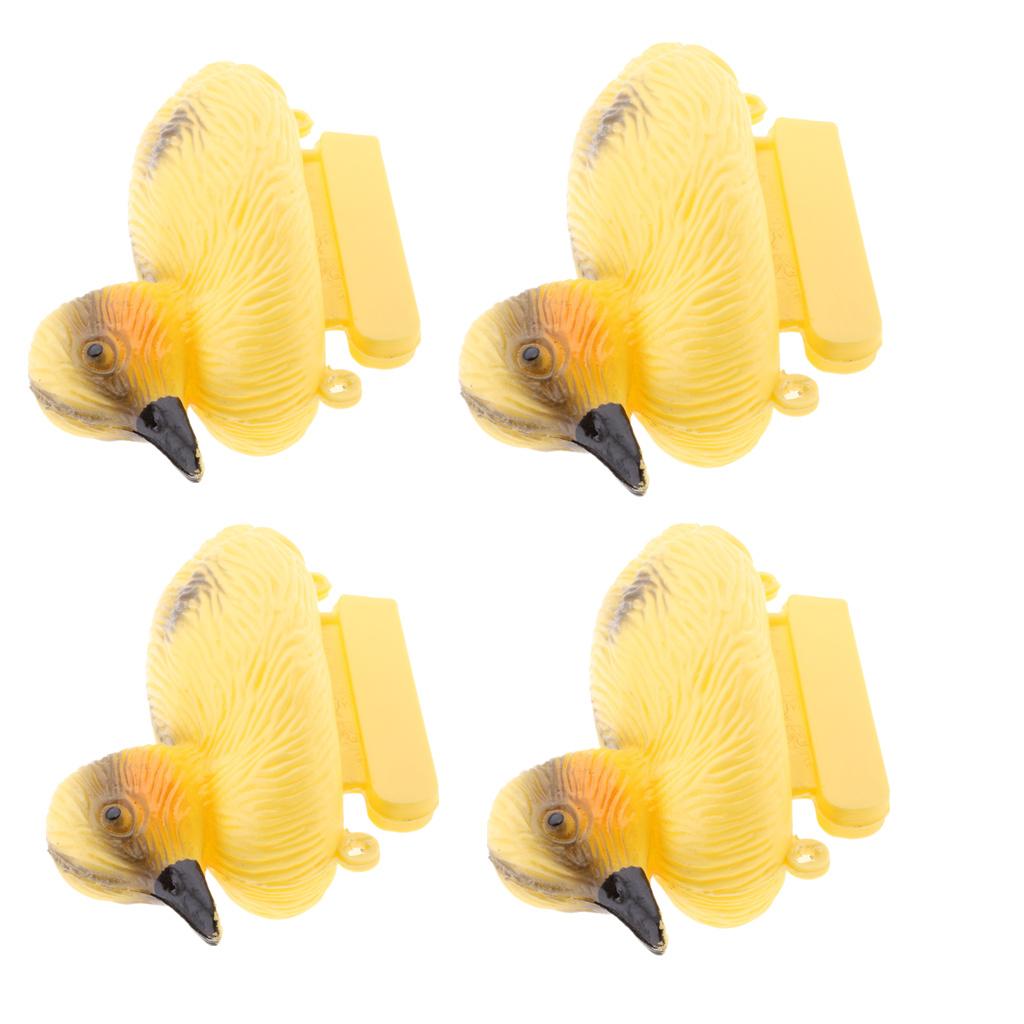 Phép Lạ Chiếu 4 Miếng Cho Bé Duckings Nổi Decoy Vịt Đuôi Cá Nơ Cổ Nhựa Trang Trí Ao