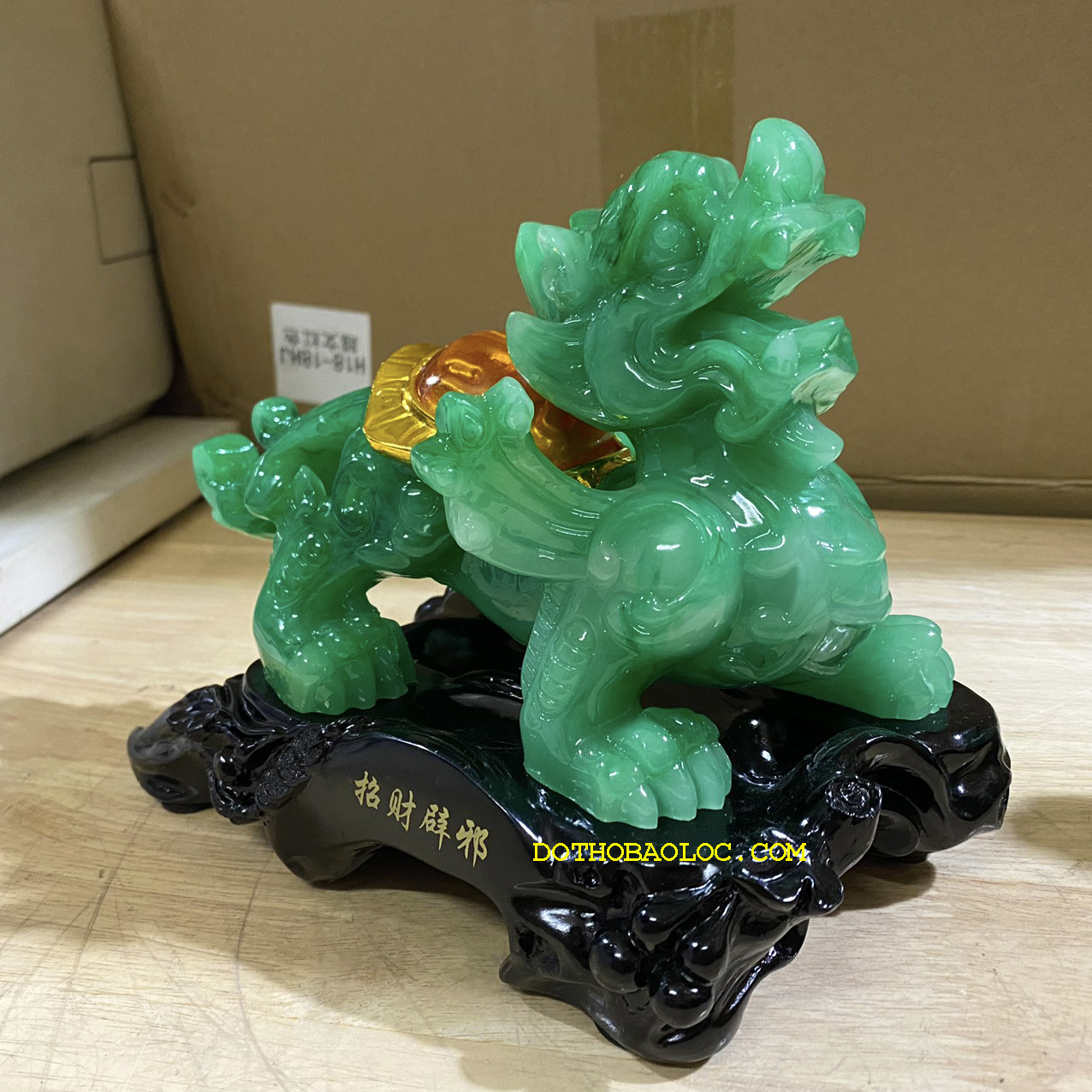 Cặp Tỳ Hưu phong thủy chiêu tài hút lộc cao 19cm