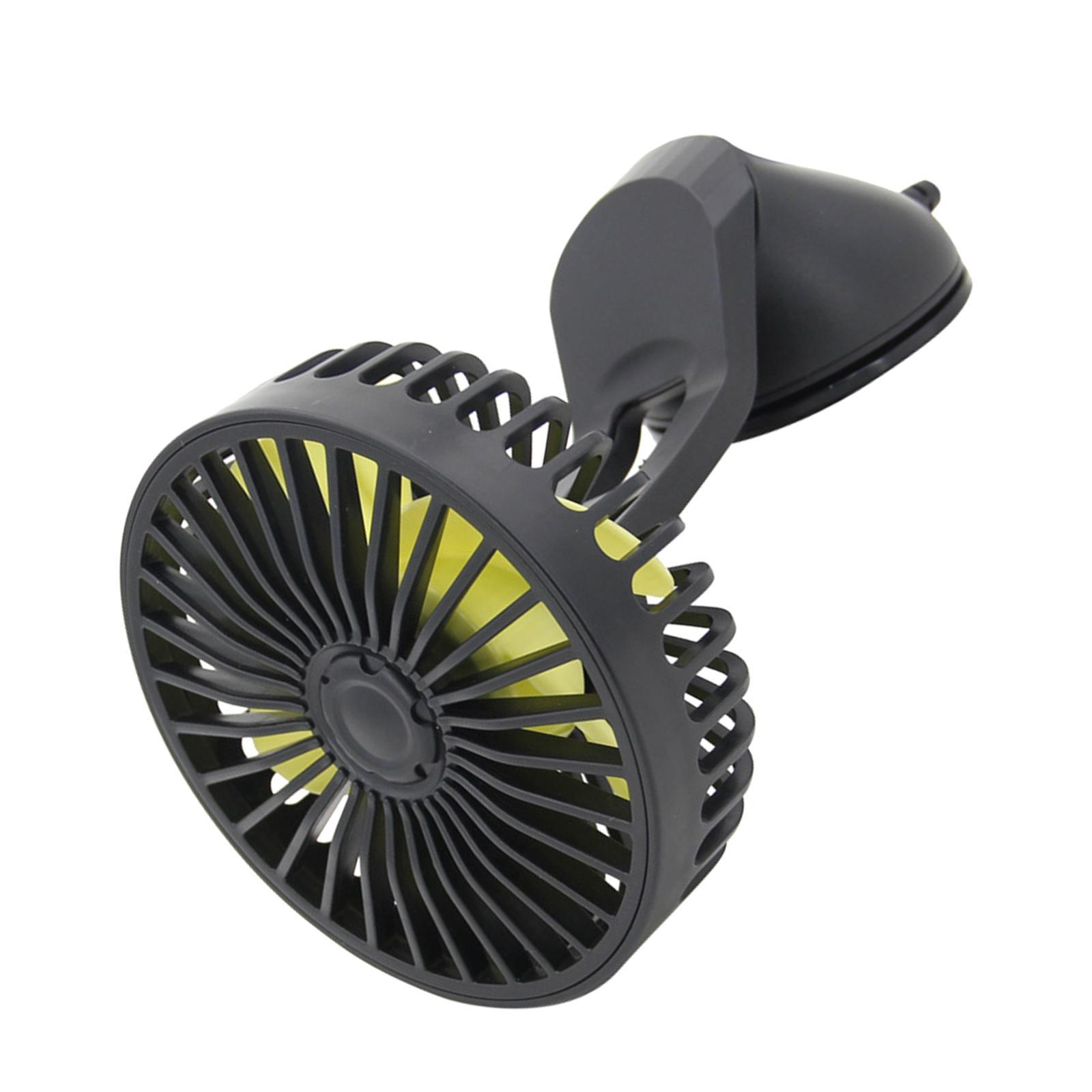 5V USB Fan Variable Speed Suction Cup Ventilation Small for Car Van Office