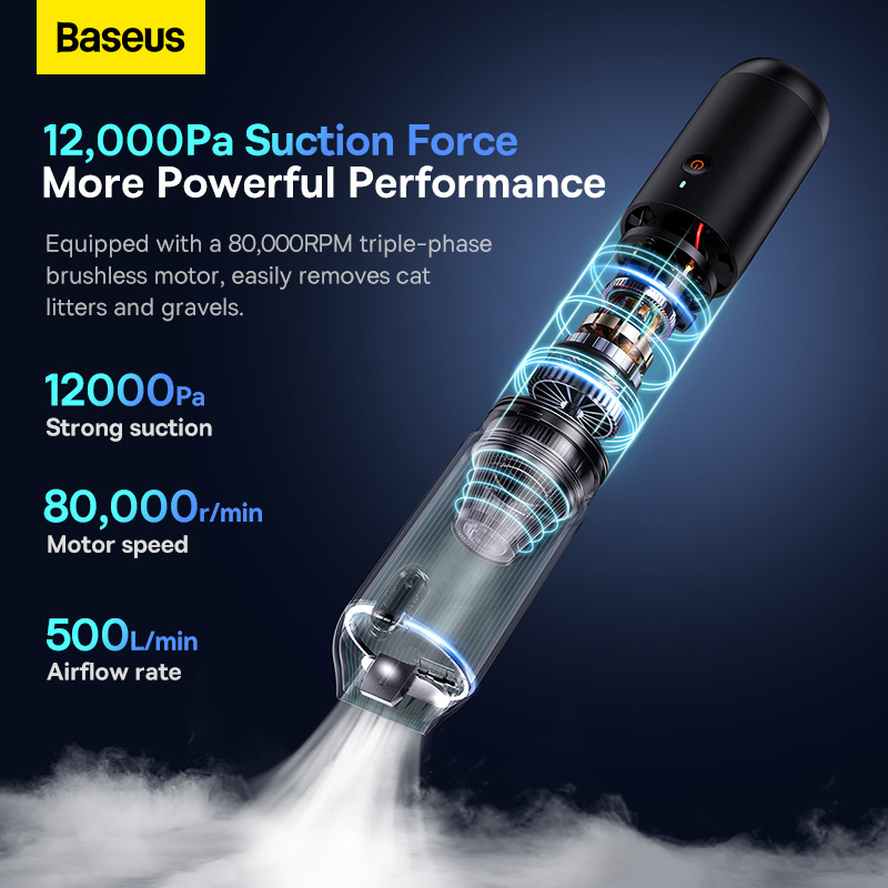 Máy hút bụi cầm tay Baseus A3lite Car Vacuum Cleaner (Hàng chính hãng)