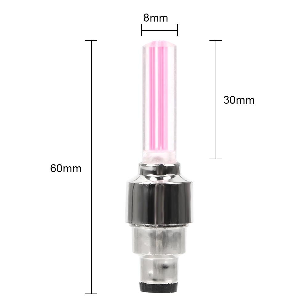 Set 2 đèn LED gắn van bánh xe đạp leo núi trang trí