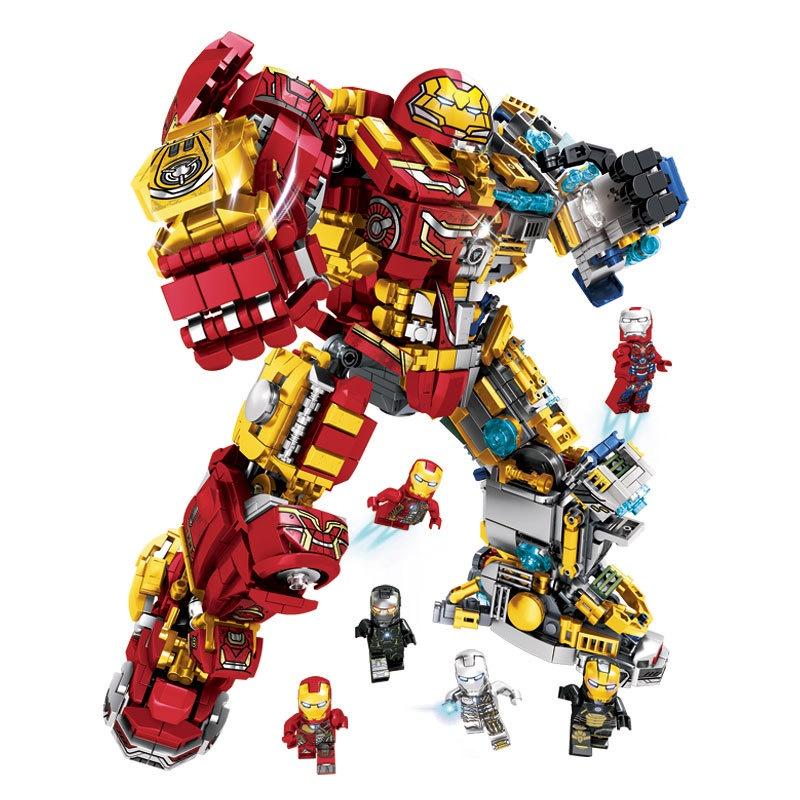 Đồ chơi Lắp ráp Cấu trúc Hulkbuster, LY76078 Marvel Heroes, Xếp hình thông minh, Mô hình siêu anh hùng