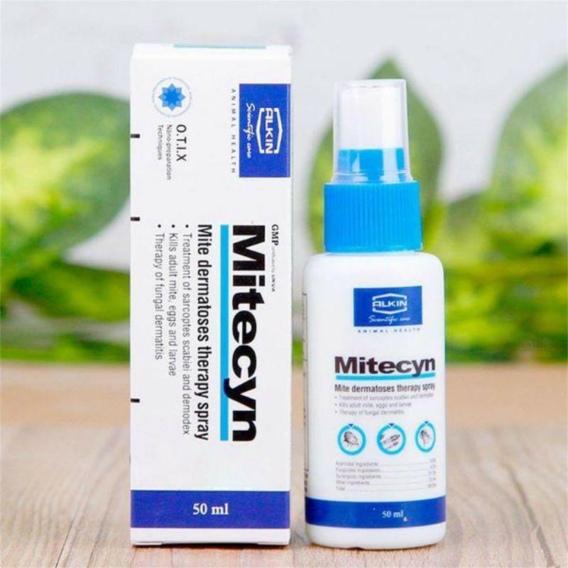 Mitecyn trị viêm da ghẻ nấm cho chó mèo