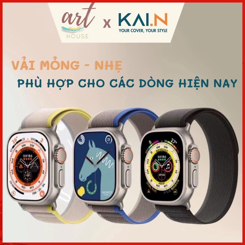 Dây Đeo Bằng Vải Thay Thế Dành Cho AppleWatch Ultra / AppleWatch Series - Trail Sport - Art House x Kai.N - Hàng chính hãng