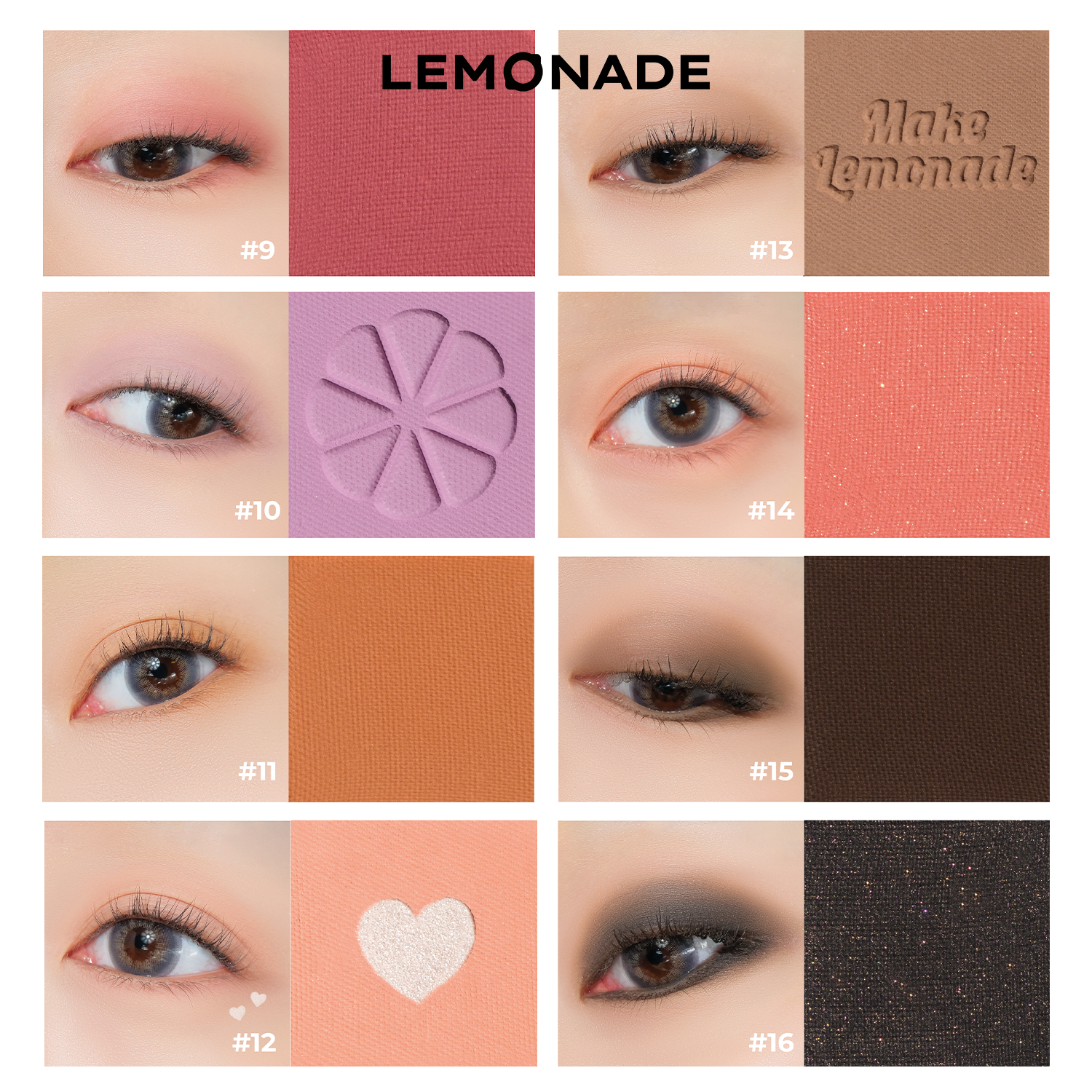 Bảng phấn mắt Lemonade Aesthetic Eyeshadow Palette Version 2 20.8g