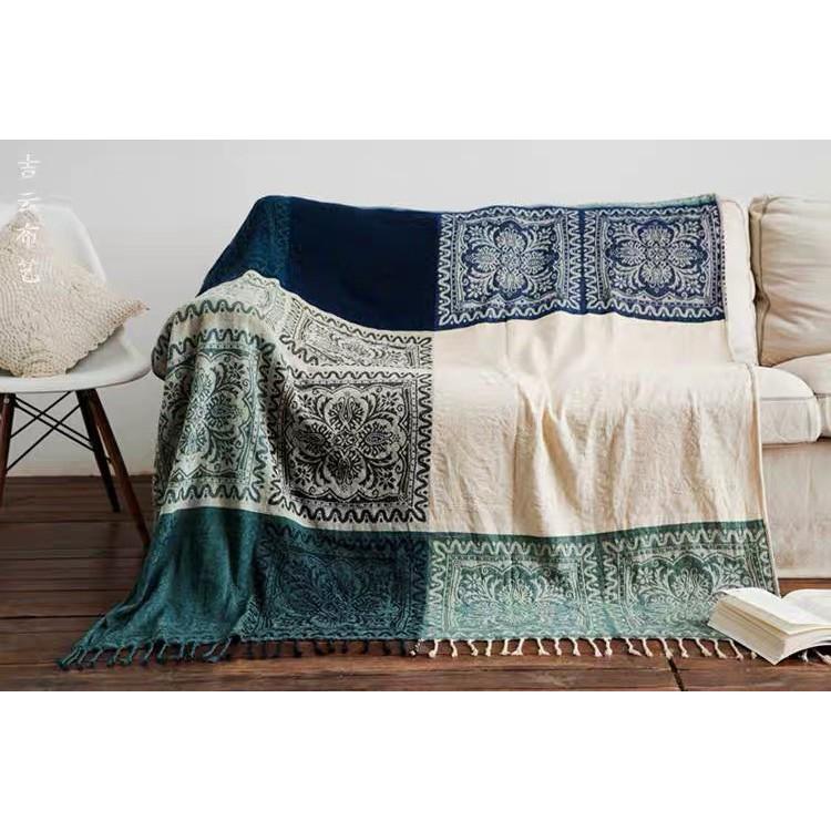 Thảm cotton phủ sofa, trải sàn nhập khẩu cao cấp 1m9x1m5
